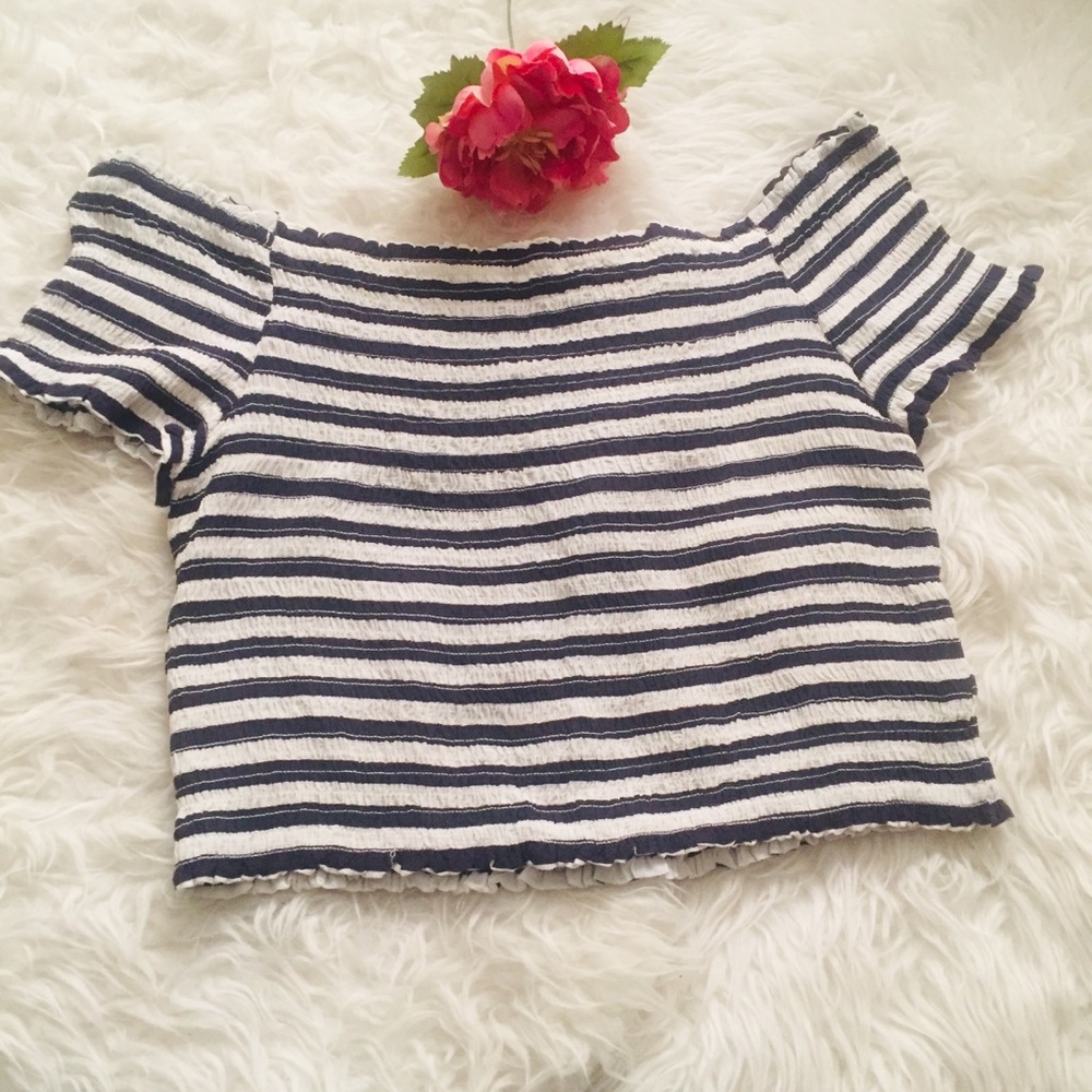 Stripe Crop Top. Size 2X . NWT.